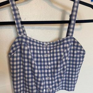 GINGHAM CROP TOP